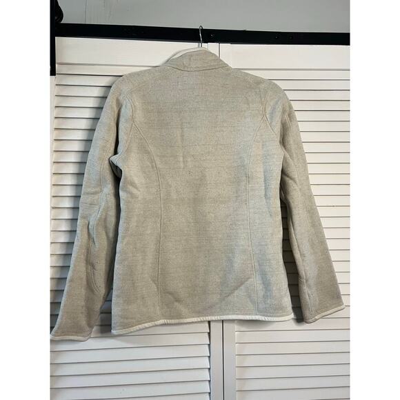 Patagonia Grey Cream Better Sweater 1/4 Zip Pullover Sz Small N - Picture 8 of 9